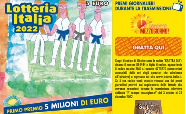 Lotteria Italia 2022, Piemonte: in regione venduti 386mila tagliandi (-9,7%), oltre la metà a Torino