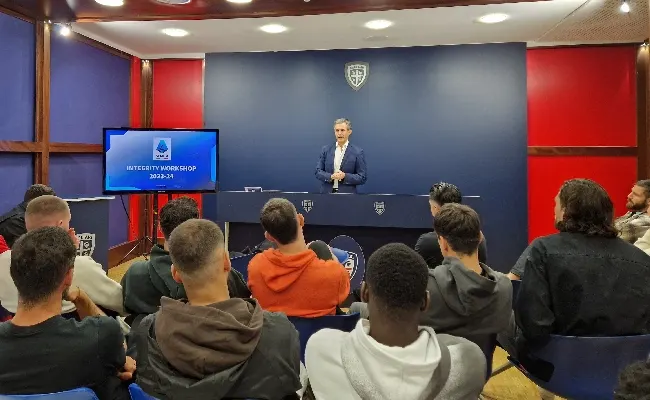 Il Cagliari ospita l’Integrity Tour 2023-24 Insieme a Lega Serie A contro il match fixing