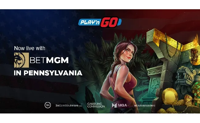 Giochi, Play’n GO: continua la collaborazione con BetMGM, da oggi attiva anche in Pennsylvania