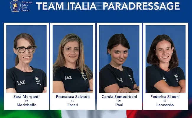 Equitazione, Parigi 2024: ecco il Team Italia di ParaDressage