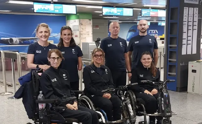 Equitazione: Giochi Paralimpici 2024: la squadra italiana di Paradressage è atterrata a Parigi