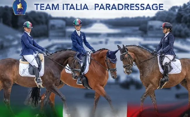 Equitazione, Paralimpiadi Parigi 2024: Morganti, Semperboni e Salvadè in campo nella gara a squadre