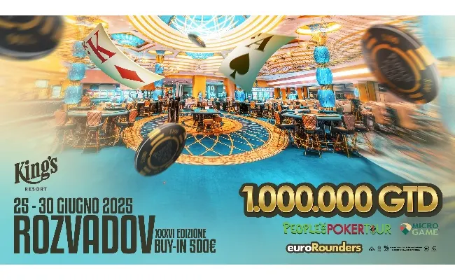 Il People’s Poker Tour vola alto: 230 pacchetti già assegnati. Si accende l’attesa per il Main Event da 1 milione di euro