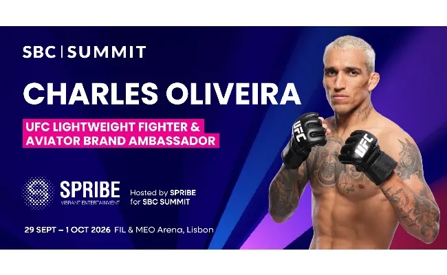 Il campione UFC Charles Oliveira salirà sul palco dell'SBC Summit 2026