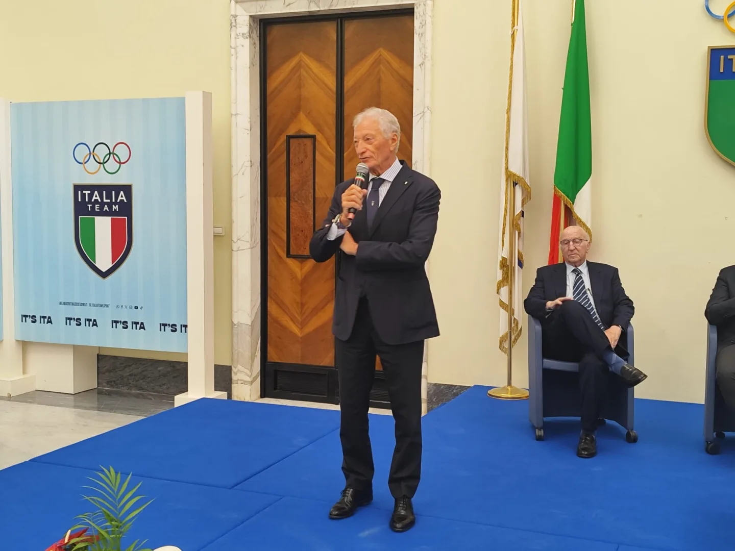 Presentazione Win for Italia Team, Buonfiglio (pres. Coni): “I successi degli atleti hanno convinto il Governo, torniamo a sostenere lo sport italiano”
