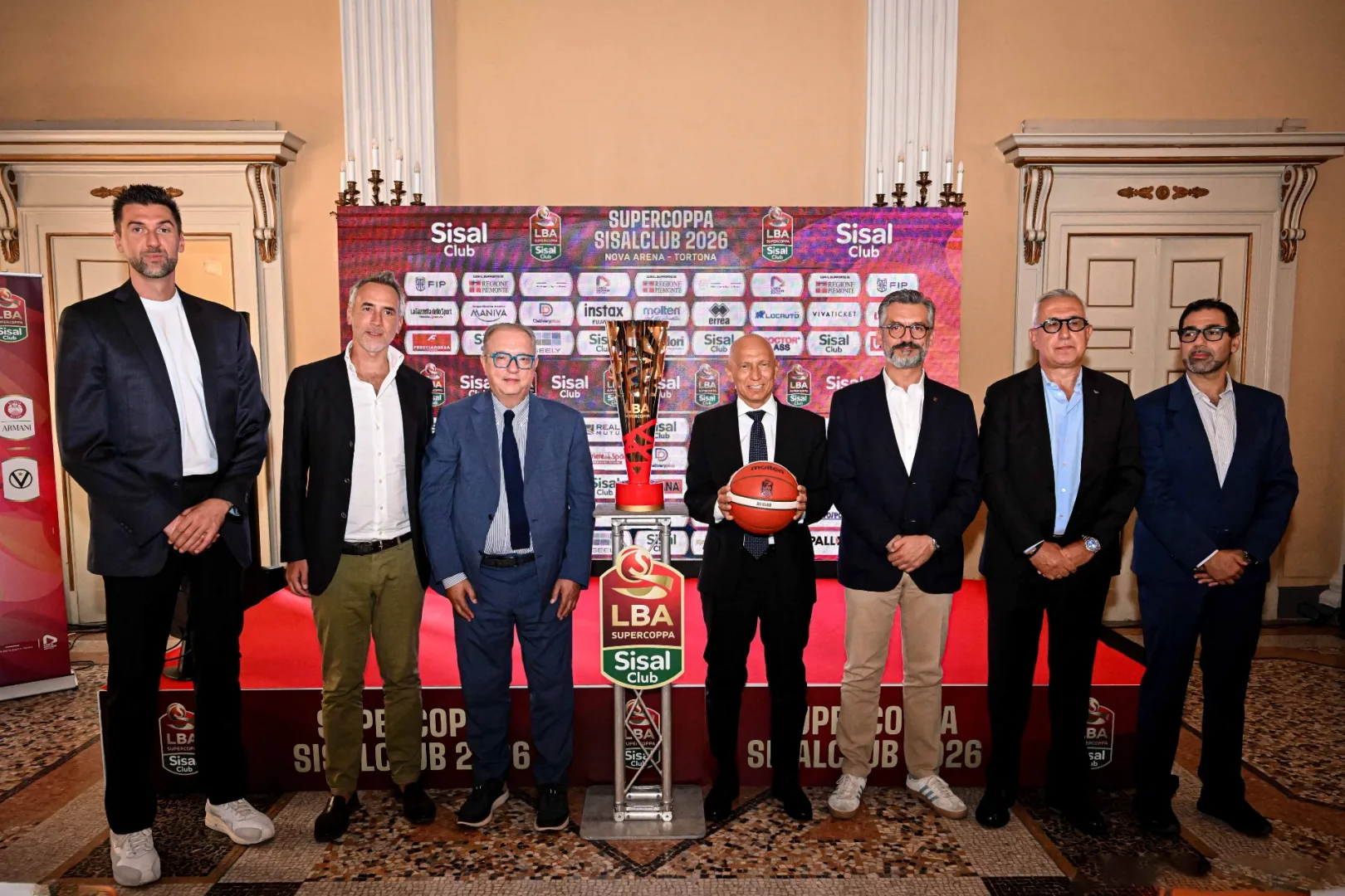 Presentata a Tortona la Supercoppa LBA Sisalclub 2026. Il presidente LBA Gherardini: “Tortona apripista del nuovo corso dell’impiantistica sportiva”