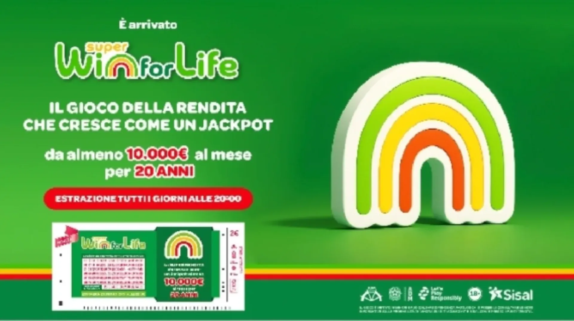 Super Win for Life, estrazione di mercoledì 26 agosto 2026: la combinazione vincente